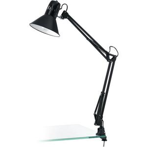 Tischleuchte-Klemmleuchte E27 1x40W schwarz-glänzend/schwarz FIRMO