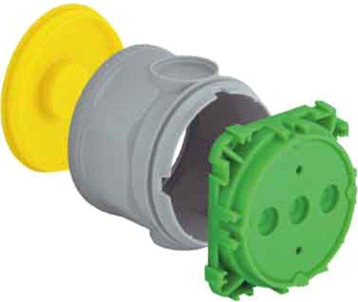 Geräte-Verbindungsdose 1265-40 Tiefe 82 mm Einbauöffnung Ø 60 mm