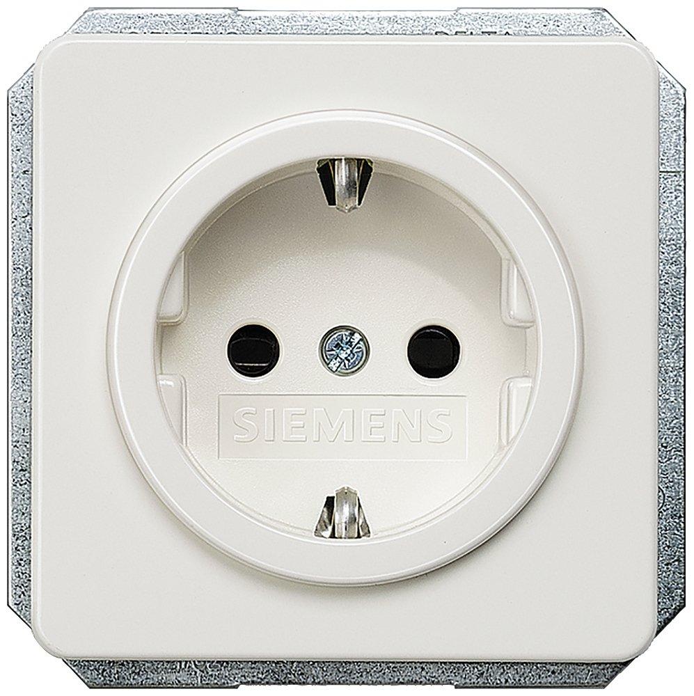 DELTA profil titanweiß SCHUKO-Steckdose 10/16A 250V