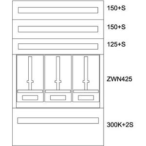 Zählerverteiler-Montageeinsatz Kärnten BPZ-MES-KN-800/12-3Z