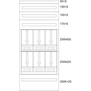 Zählerverteiler-Montageeinsatz Kärnten BPZ-MES-KN-800/17-6Z