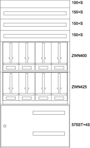 Zählerverteilereinsatz Steiermark BPZ-MES-STN-1000/208STW