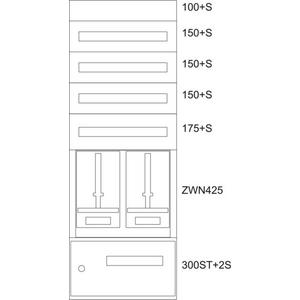 Zählerverteilereinsatz Steiermark BPZ-MES-STN-600/15-2