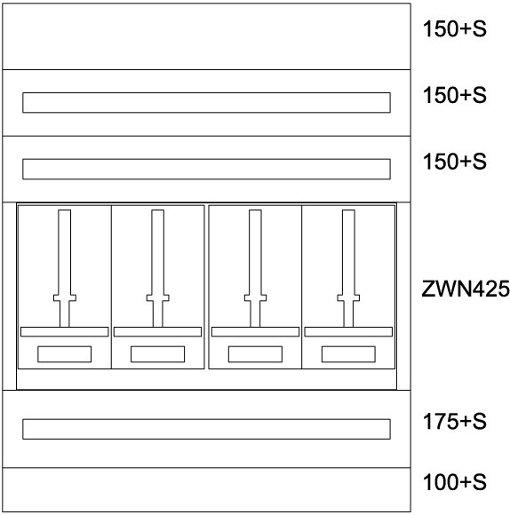 Zählerverteilereinsatz Tirol BPZ-MES-TN-1000/12-4