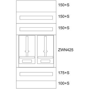 Zählerverteilereinsatz Tirol BPZ-MES-TN-600/12-2Z