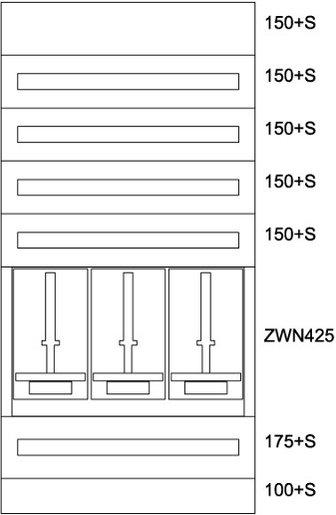 Zählerverteilereinsatz Tirol BPZ-MES-TN-800/15-3Z