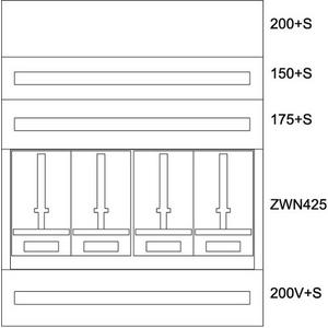 Zählerverteilereinsatz Vorarlberg BPZ-MES-VN-1000/12-4
