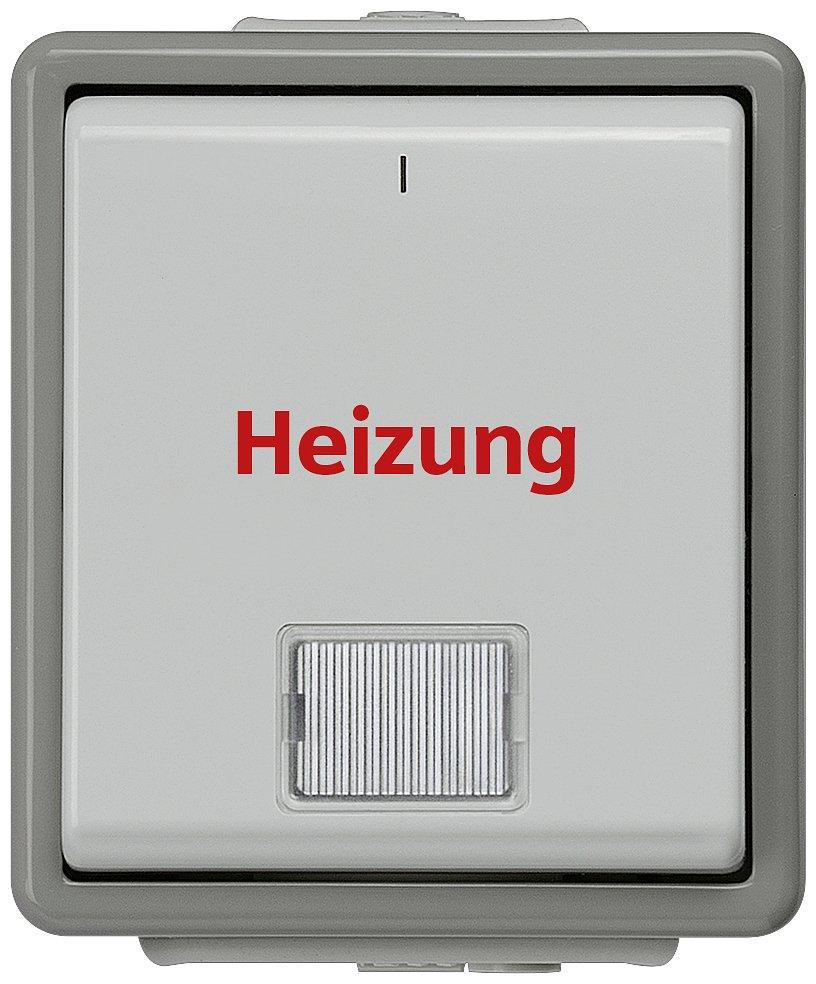 Heizung-Notschalter 1p AP Delta Fläche,dgr/hgr 5TA4741