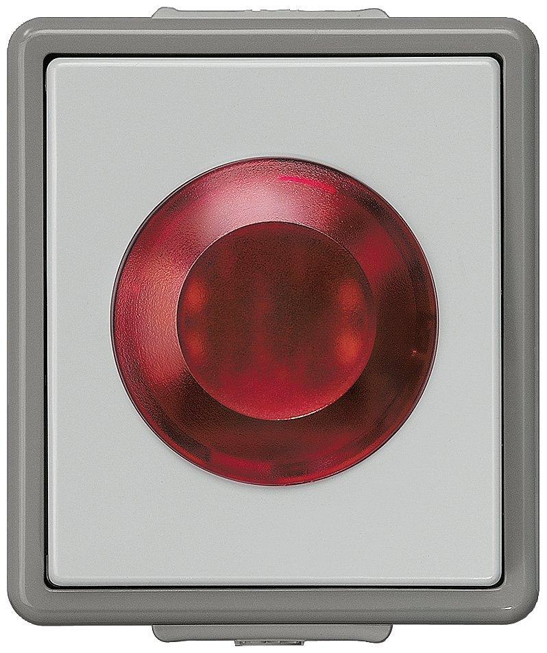 DELTA fläche IP44 AP Lichtsignal 250V mit Glimmlampe