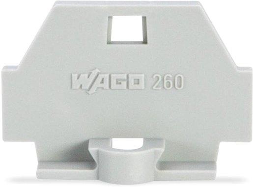 Abschlussplatte mit Befestigungsflansch 3 mm dick grau