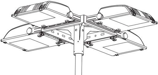 Außen-Zubehör verzinkt Acc. 164 Mastaufsatzkonsole