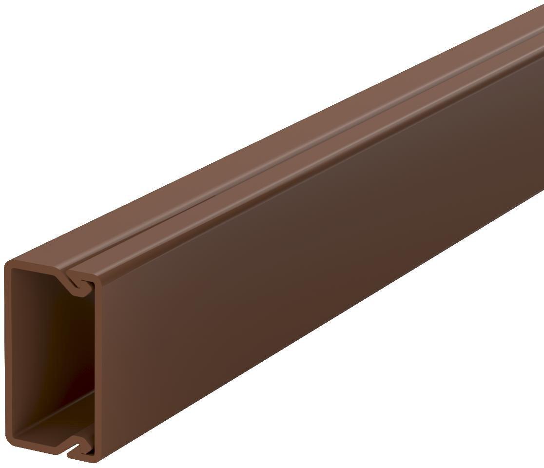Leitungsführungskanal mit Bodenlochung 15x30 mm sepiabraun