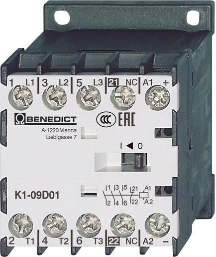 Mini-Schütz 4kW 3~400V 24V= DC