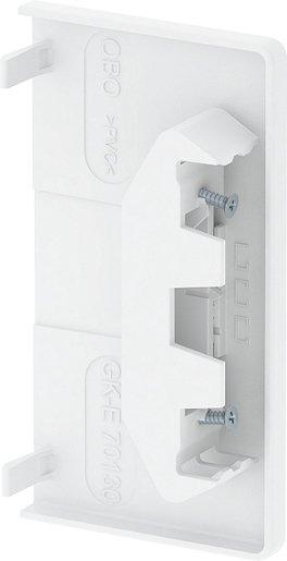 Endstück 70x130mm PVC cremeweiß RAL 9001