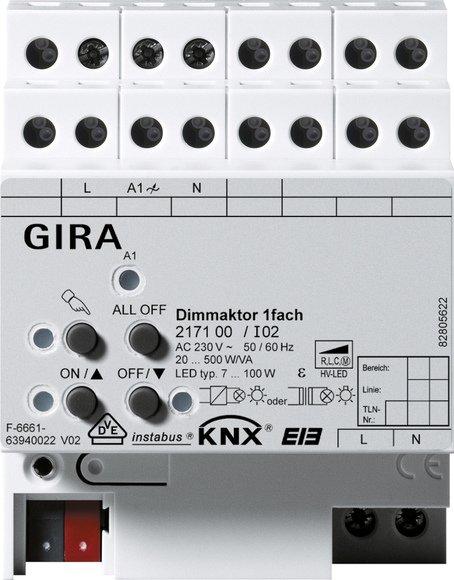 Universal-Dimmaktor 1-fach KNX/EIB System REG plus