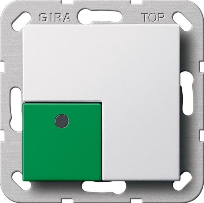 Abstelltaster für System 55 reinweiß glänzend