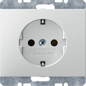 SCHUKO-Steckdose K.1 - polarweiß/ glänzend