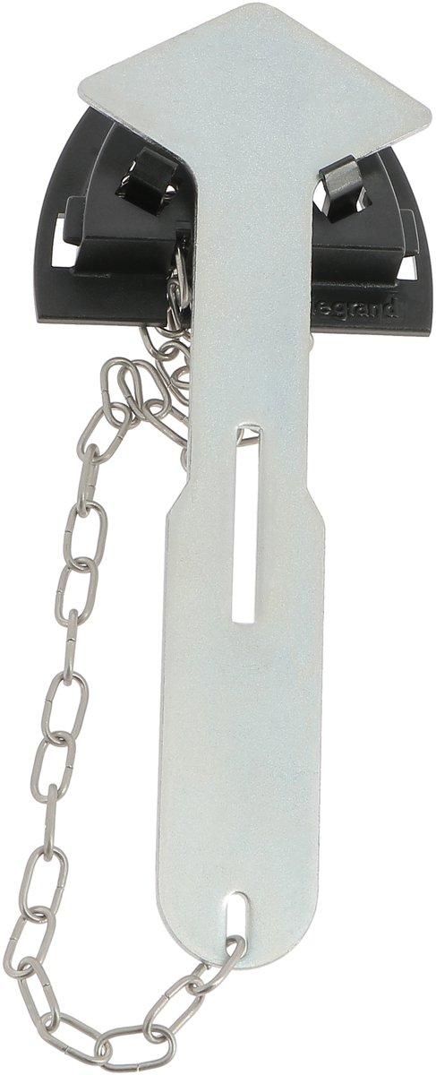 Hammer mit Kette und Wandhalterung