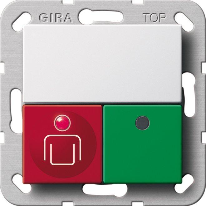 Ruf- und Anwesenheitstaster für System 55 reinweiß