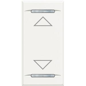 Symbolwippe für Tastsensor mit 2 Funktionen "AUF-AB" 1-modulig White