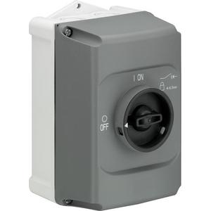 Isolierstoffgehäuse gr/sw IP65 Normalausführung 3fach abschließbar
