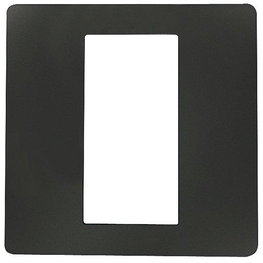 Dekorblende für Fingerscanner Unterputz anthrazit 50 x 50 mm