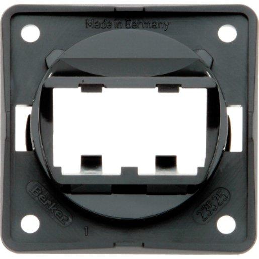 Tragplatte für 2 MINI-COM Module Integro Einsatz anthrazit glänzend