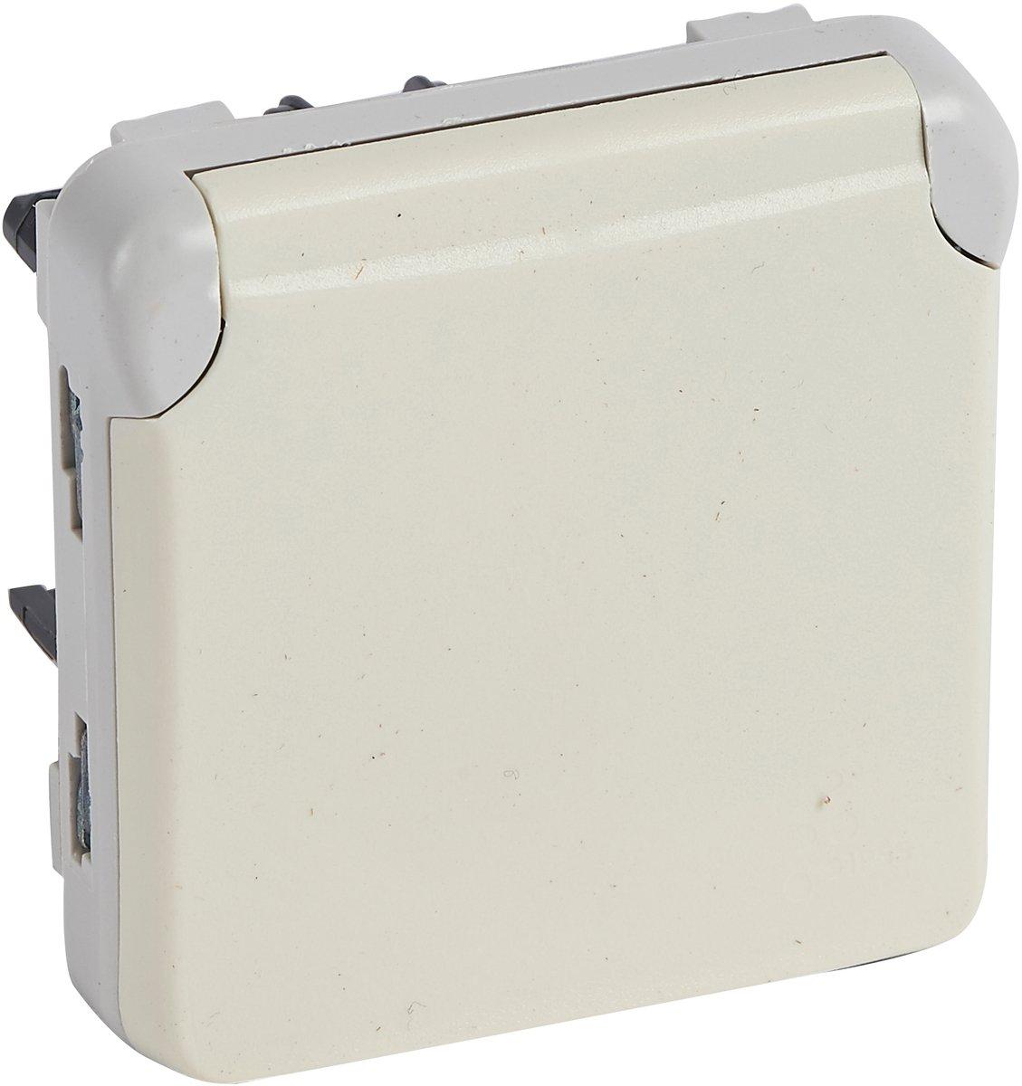 Steckdose (SL) 1-fach IP44 Feuchtraum Modular Plexo 55 weiß