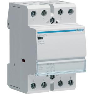Installationsschütz für Reiheneinbau 63 A 4S 230 V ESC463