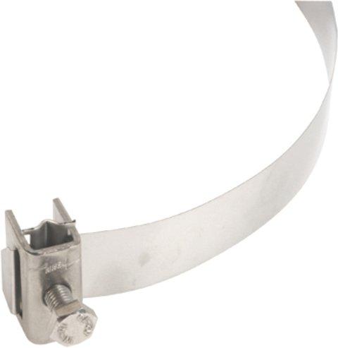 DEHNiso-Bandrohrschelle für Aufsatz und Bügel