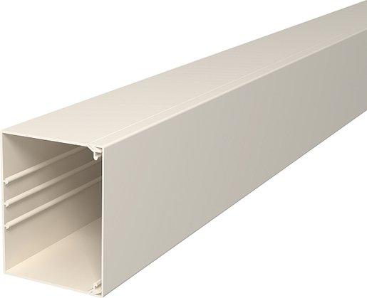 Leitungsführungskanal mit Bodenlochung 100x130 mm reinweiß
