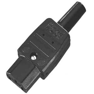 Kaltgerätesteckdose 10 A mit Schutzkontakt 70 Grad Celsius