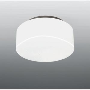 Decken/Wandleuchte 1x60W E27 Glas opal DM200mm Halterung schwarz IP44