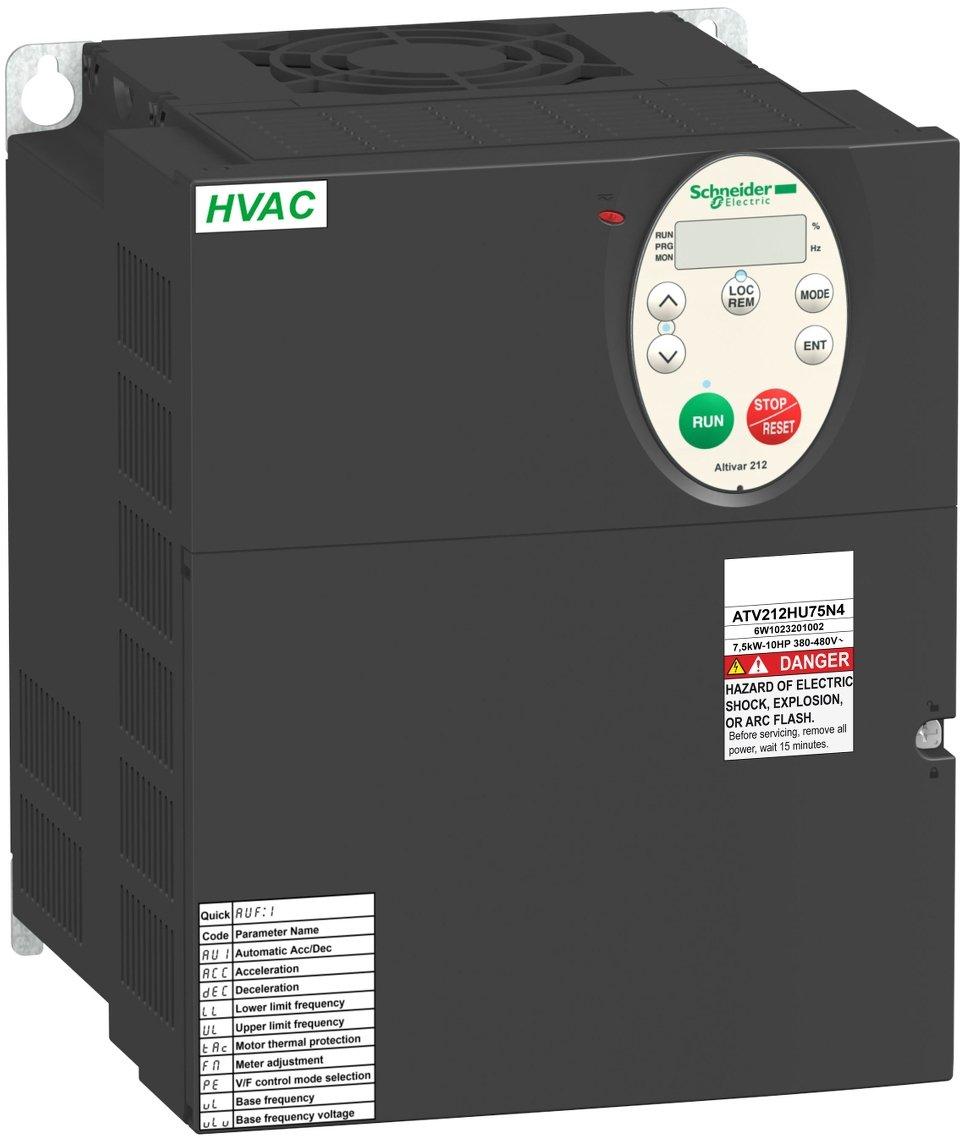 Frequenzumrichter ATV212 7,5kW 480V 3-ph. EMV IP21