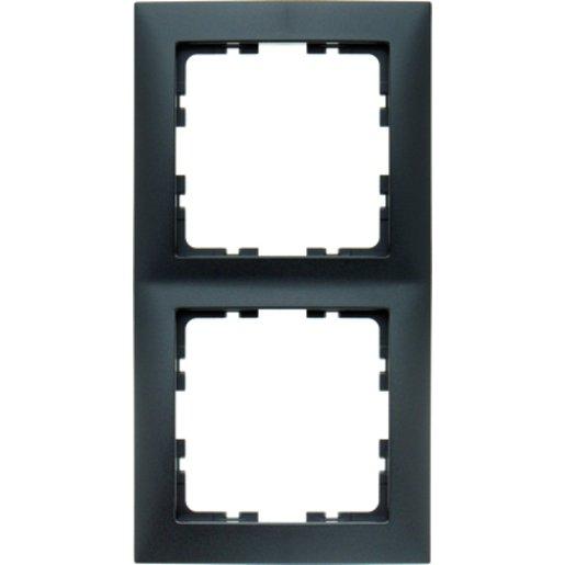 Abdeckrahmen 2-fach S.1 anthrazit matt