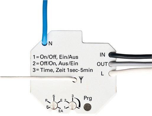 Schaltaktor Waveline 1-fach Unterputz weiß