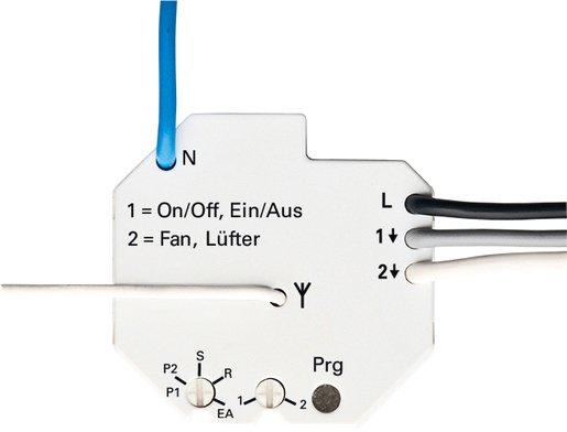 Serienaktor Waveline 2-fach Unterputz weiß