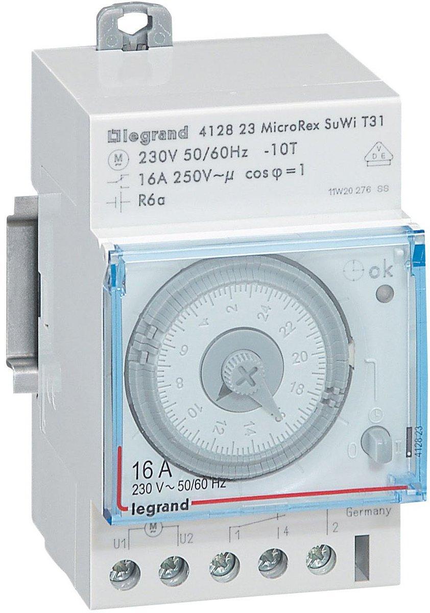Tagesschaltuhr MicroRex T31 Su/Wi Plug&Play autom.Zeiteinstellung bei Inbetrieb.