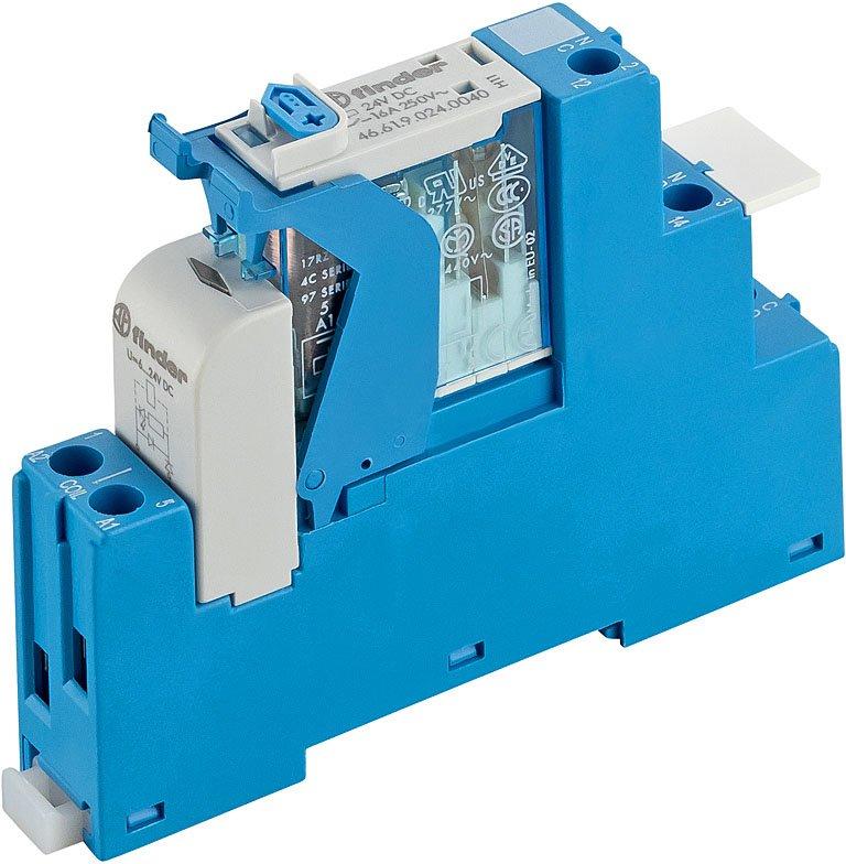 Koppelrelais für DIN-Schiene Schraubklemmen 1W 16 A 24V DC Serie 4C