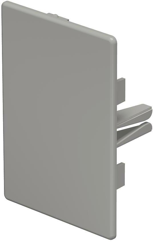 Endstück 60x90mm PVC steingrau RAL 7030