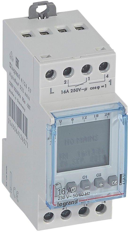 Astrozeitschaltuhr digital AlphaRex3 D22 230VAC 2 Kanal 2TE