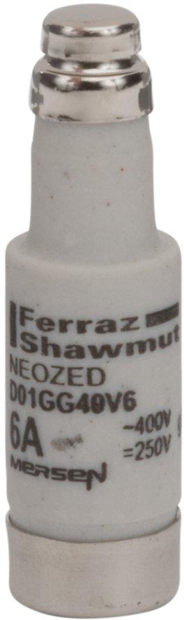 NEOZED Sicherung D01 400VAC/250VDC 6A gG grün