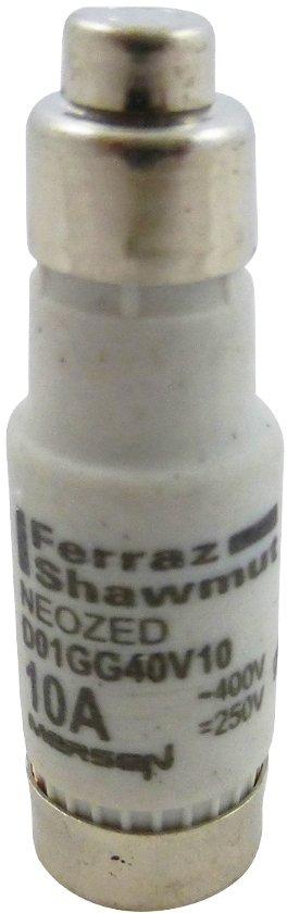NEOZED Sicherung D01 400VAC/250VDC 10A gG rot