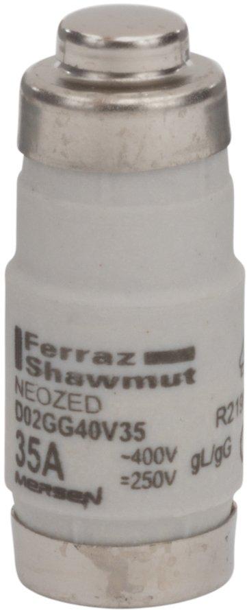 NEOZED Sicherung D02 400VAC/250VDC 35A gG schwarz