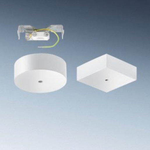 Deckenanschlussdose eckig weiß