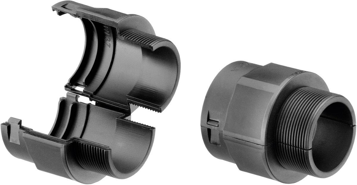 Kunststoff Verschraubung teilbar PA6 metrisch 20M25 schwarz