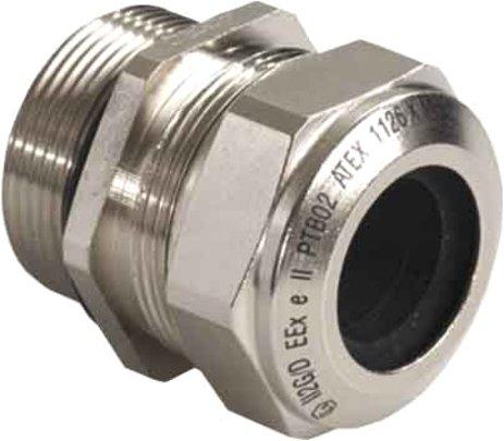 Kabelverschraubung M16 x 1,5 Messing / Vernickelt Ex e II Progress