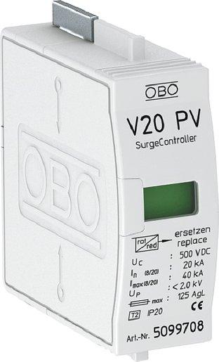 SurgeController V20 Oberteil für PV-Anlagen 500V DC