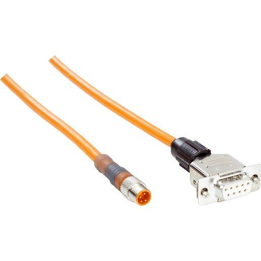 Verbindungskabel Konfiguration Stecker M8 Dose D-Sub 9-polig 2m Kabel