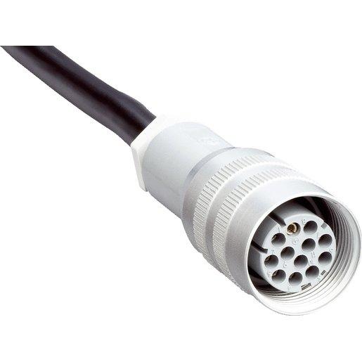 Anschlussleitung mit Dose gerade 12-polig 5m Kabel PVC 0,25mm²